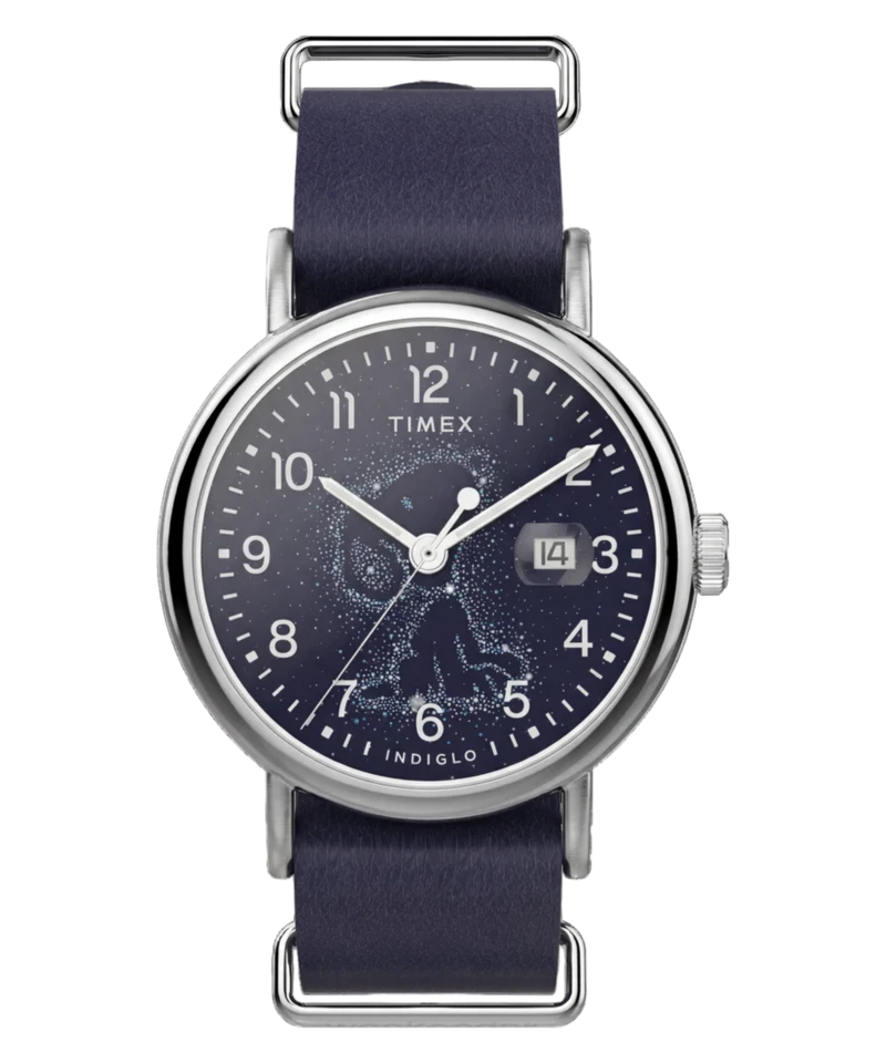 Peanuts® x Timex Weekender Astronomy 40mm Leather Strap Watch