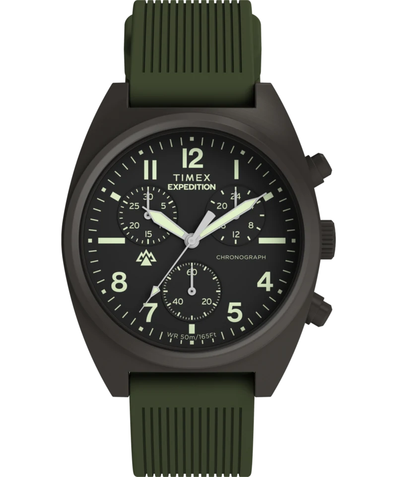 Expedition® Capstone Chronograph 41mm Silicone Strap Watch
