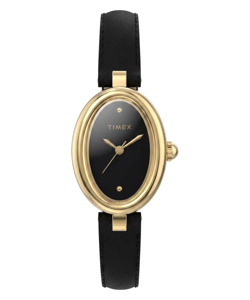 Cavatina® Luxe 22mm Leather Strap Watch