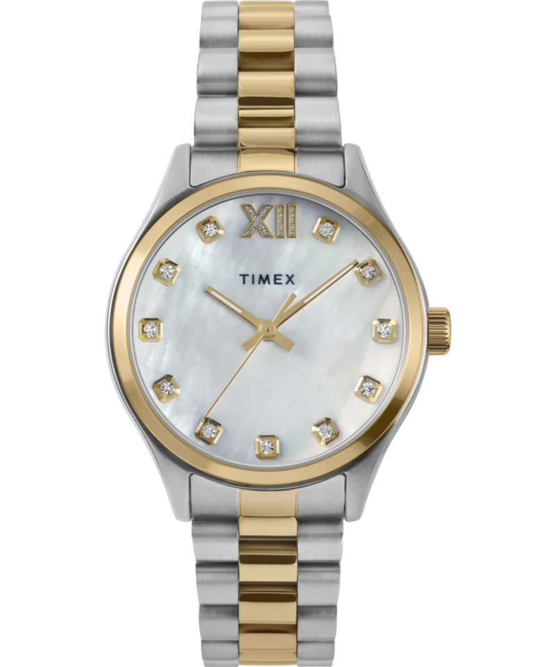 Timex Legacy 34mm Stainless Steel Bracelet Watch