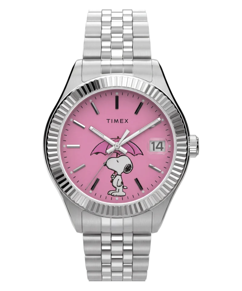 Peanuts® x Timex Legacy Snoopy Umbrella Stainless Steel Bracelet Watch