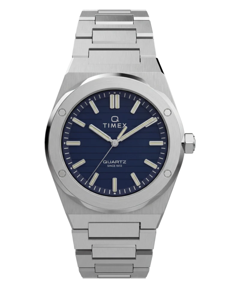 Q Timex Marbella 40.5mm Stainless Steel Bracelet Watch