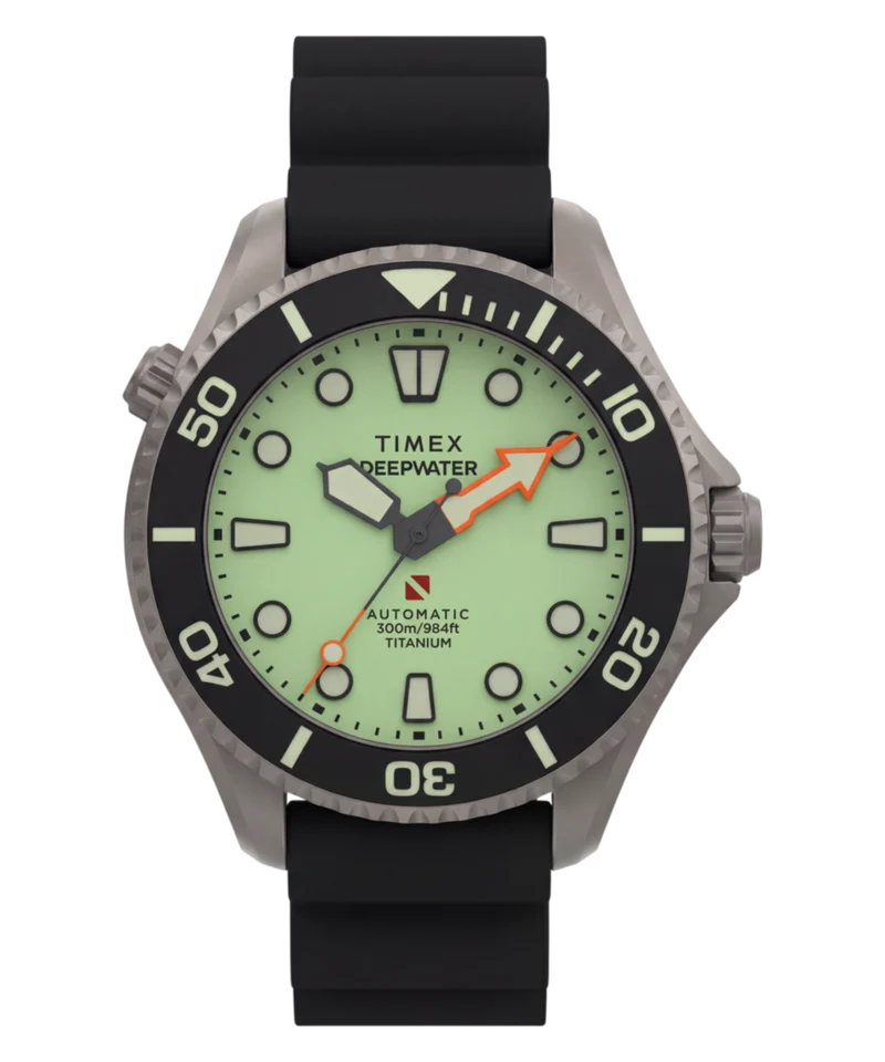 Deepwater Meridian 300 Titanium HEV Automatic 44mm HNBR Synthetic Rubber Strap Watch