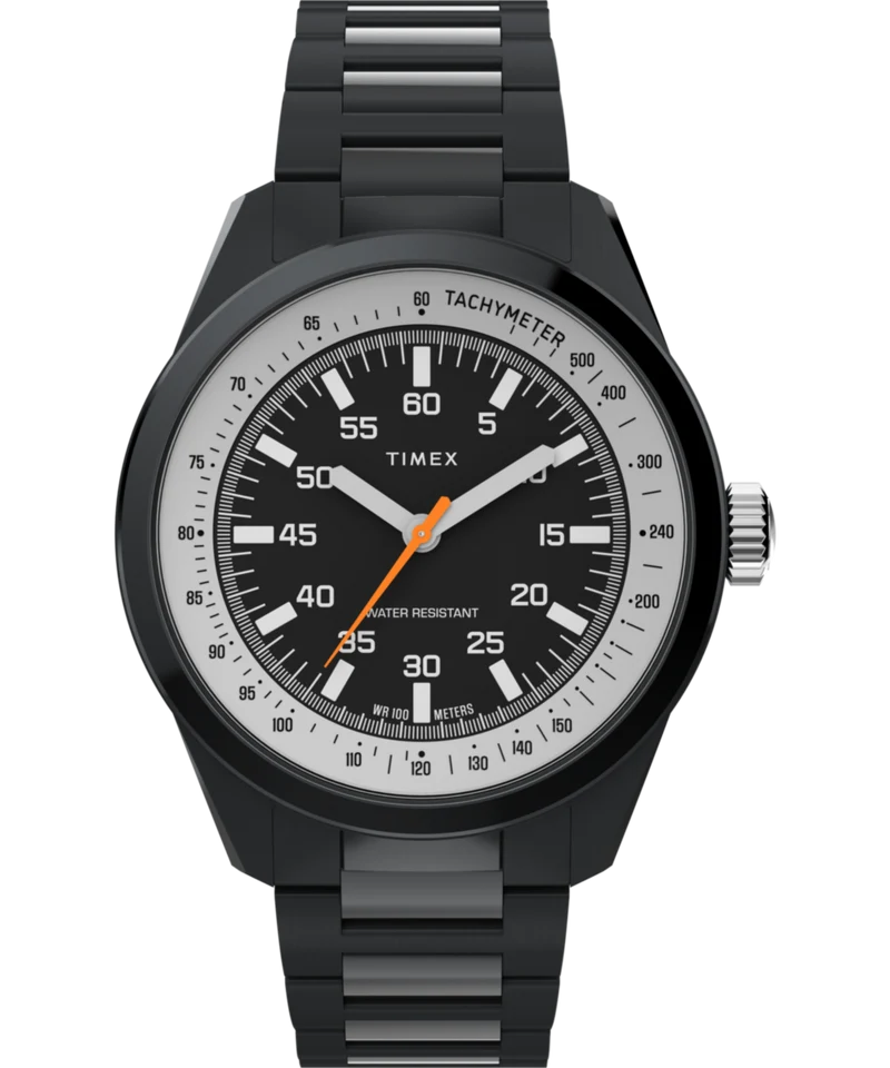 Huckberry x Timex 1979 Black Max 41mm Stainless Steel Bracelet Watch