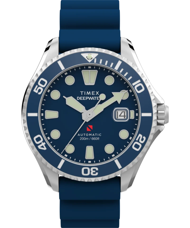 Deepwater Meridian 200 Automatic 44mm HNBR Rubber Strap Watch