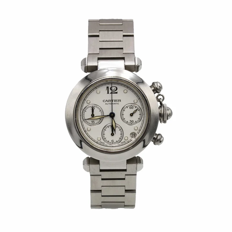 Cartier Pasha C - Steel chronograph watch