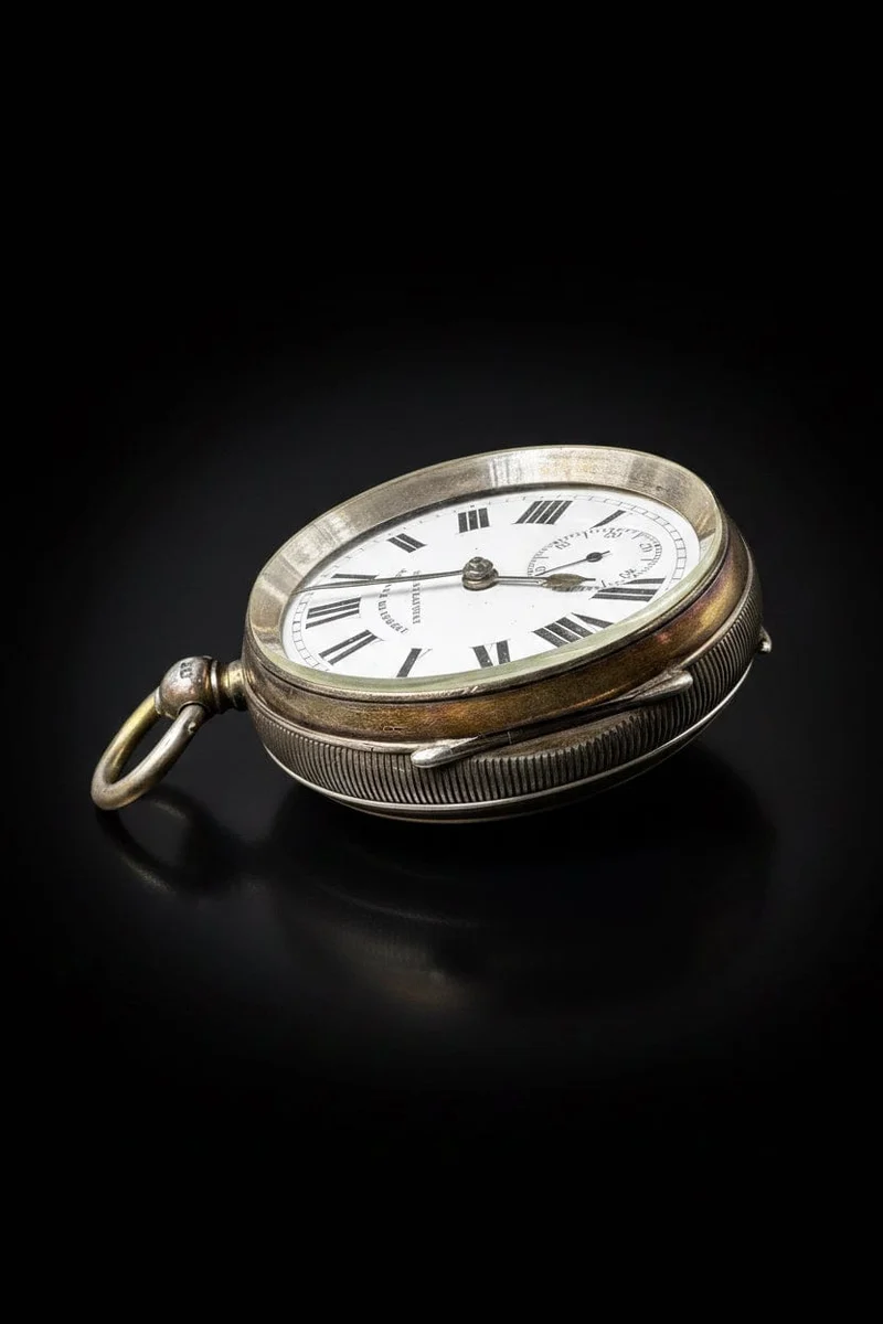English Lever - Pocket watch in silver sterling