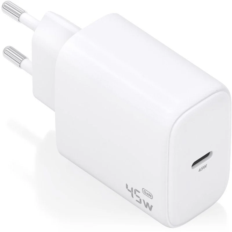 Cargador de Pared GaN Aisens A110-0969 1xUSB Tipo-C 45W Blanco