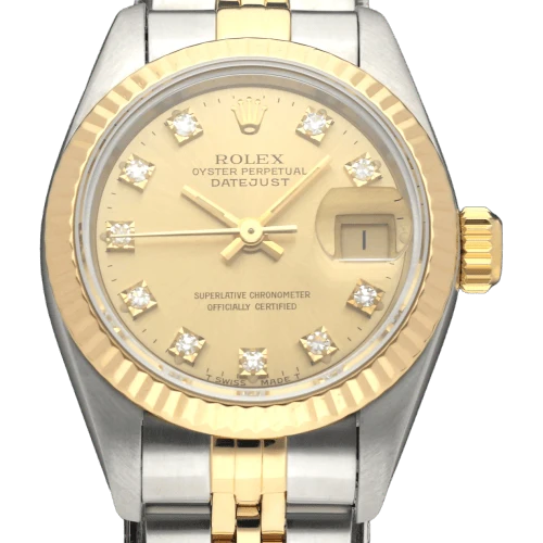 Rolex - Lady-Datejust 69173G watch in gold and steel