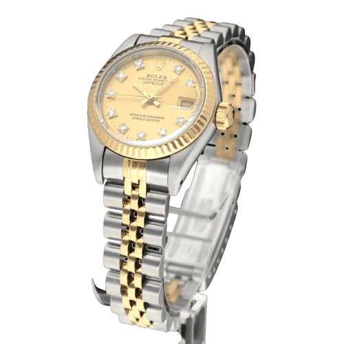 Rolex - Lady-Datejust 69173G watch in gold and steel