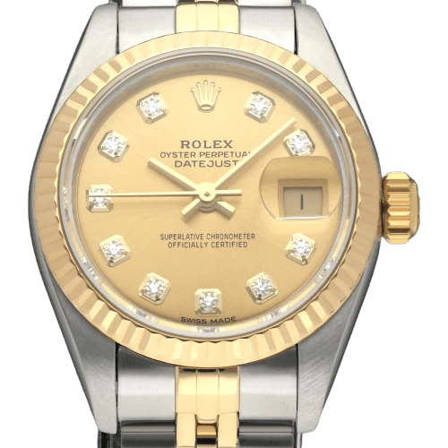 Rolex - Lady-Datejust 69173G watch in gold and steel
