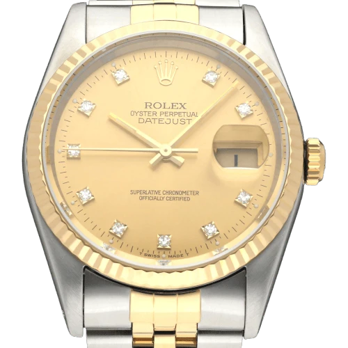 Rolex - Datejust 16233G watch in gold and steel