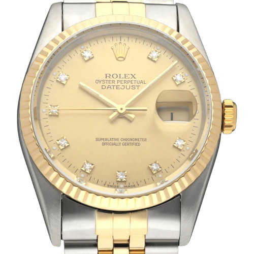 Rolex - Datejust 16233G watch in gold and steel