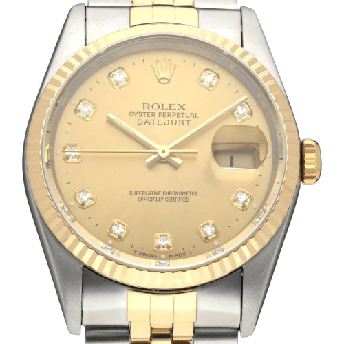 Rolex - Datejust 16233G watch in gold and steel