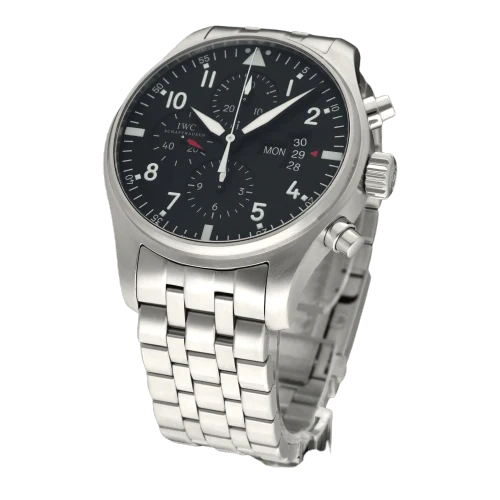 IWC - Pilot Chronograph watch IW377704 in steel, 2015