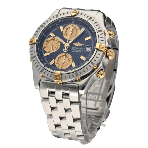 Breitling Chronomat - B13352 gold and steel watch, 2002