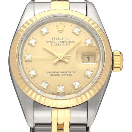 Rolex - Lady-Datejust 69173G watch in gold and steel