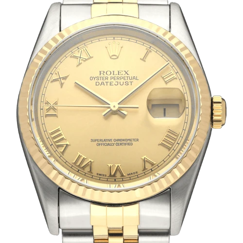 Rolex - Datejust 16233 watch in gold and steel