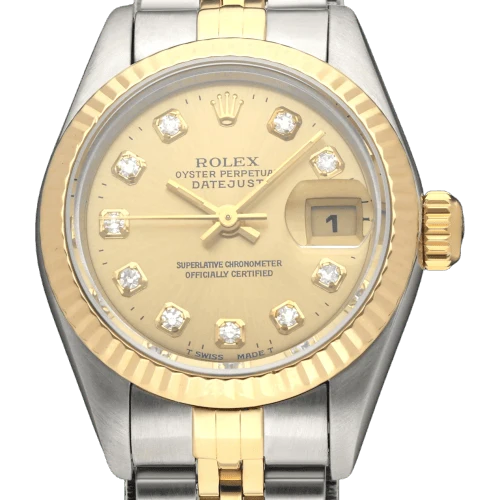 Rolex - Lady-Datejust 69173G watch in gold and steel