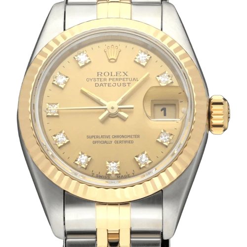 Rolex - Lady-Datejust 69173G watch in gold and steel
