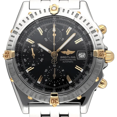 Breitling - Chronomat watch B13352 in gold and steel, 2003