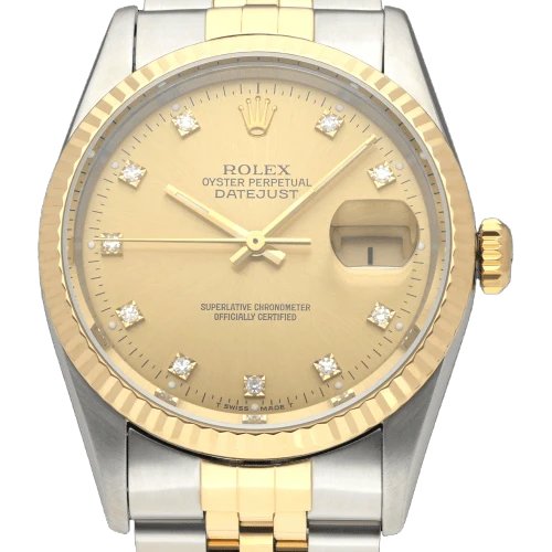 Rolex - Datejust 16233G watch in gold and steel