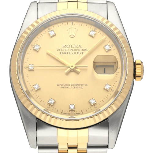 Rolex - Datejust 16233G watch in gold and steel