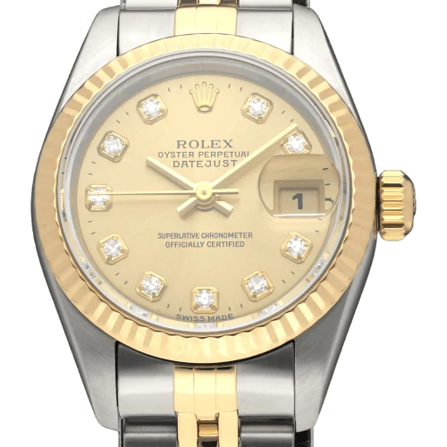 Rolex - Lady-Datejust 69173G watch in gold and steel