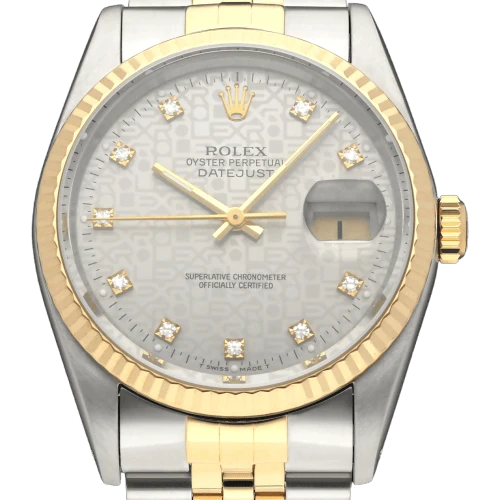 Rolex - Datejust 16233G Computer Dial watch in gold and steel