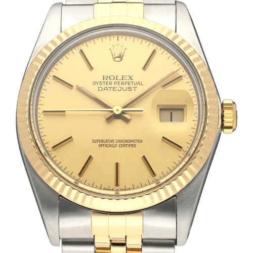 Rolex - Datejust 16013 watch in gold and steel