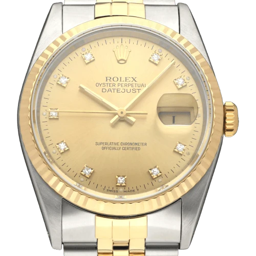 Rolex Datejust - Reference 16233G watch in gold and steel