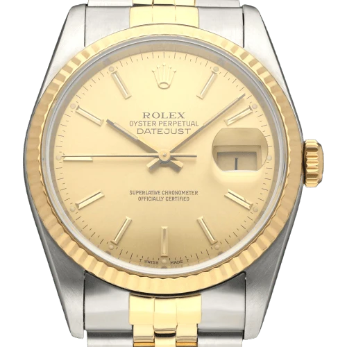 Rolex - Datejust 16233 watch in gold and steel