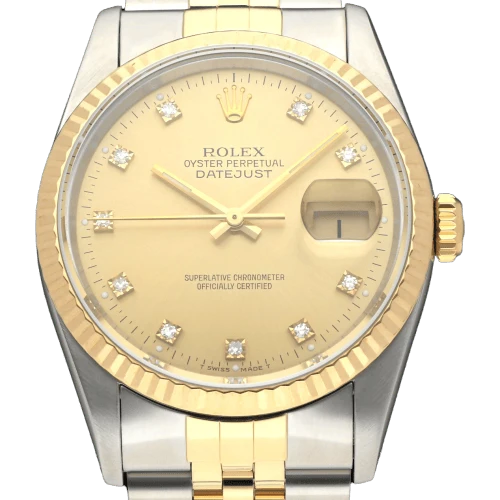 Rolex - Datejust 16233G watch in gold and steel