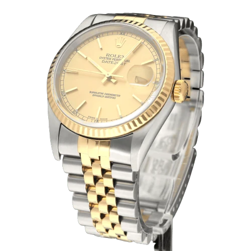 Rolex - Datejust 16233 watch in gold and steel
