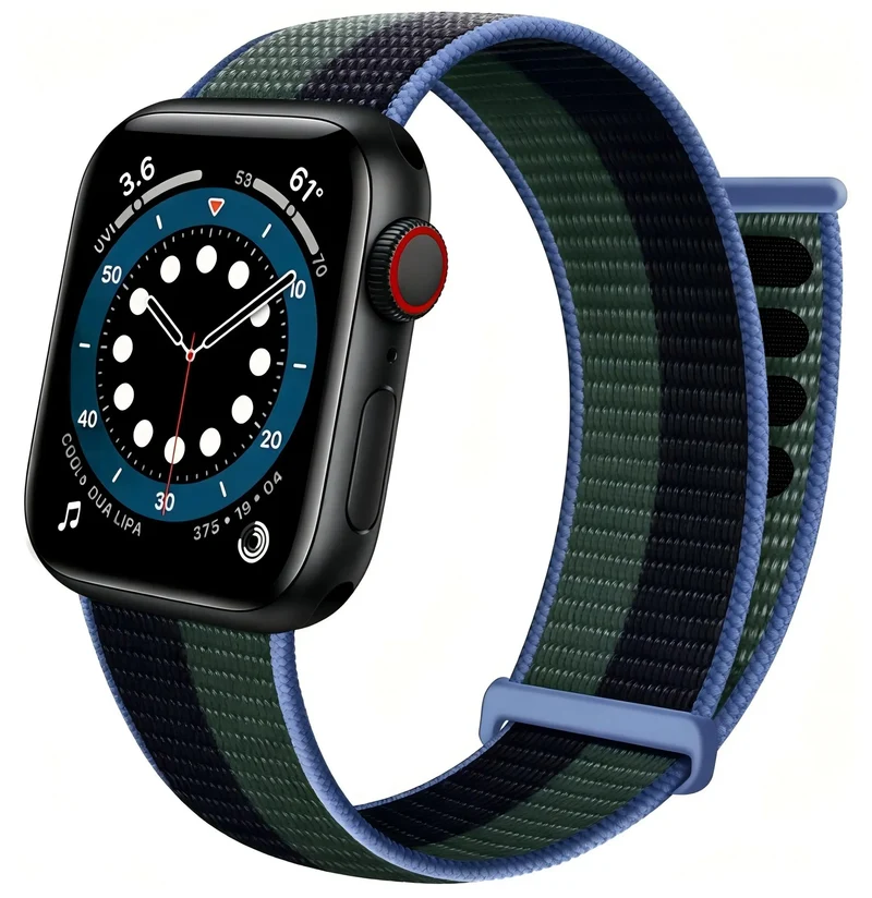 Correa nylon Loop Apple Watch (eucalipto)