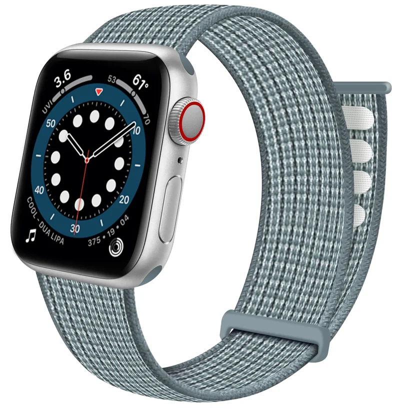 Correa nylon Loop Apple Watch (verde azulado)