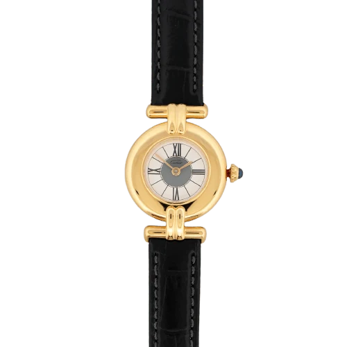 Cartier Must Colisée - Watch in silver-gilt gray white dial