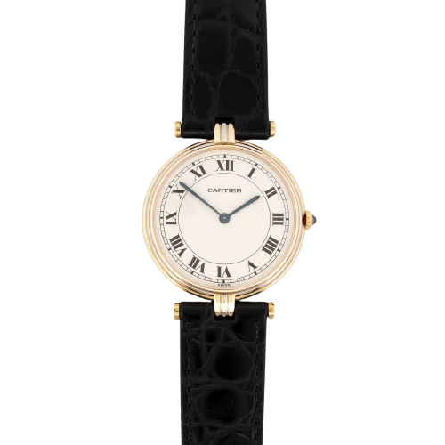 Cartier - 18k gold Vendôme LM watch Trinity