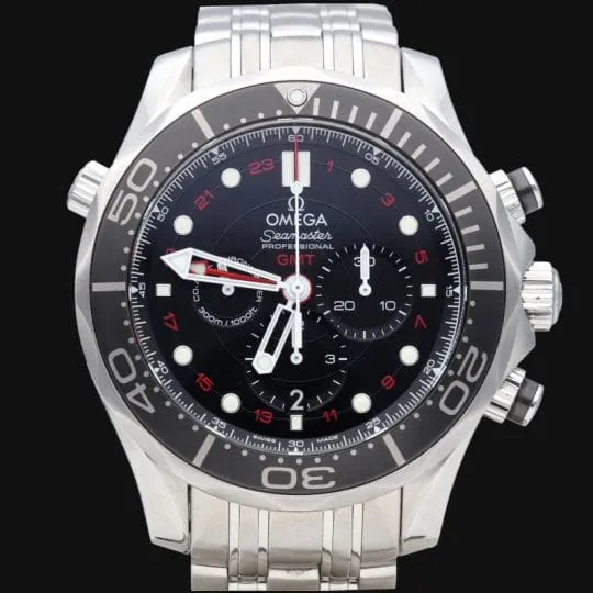 Omega - Seamaster Diver 300M GMT Chronograph watch in steel