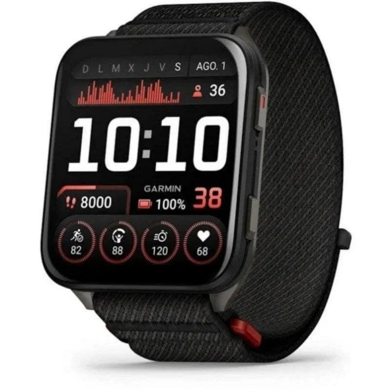 Garmin Venu X1 AMOLED 2", GPS Multisatélite, Titanio Negro, 32GB, 8 días de batería