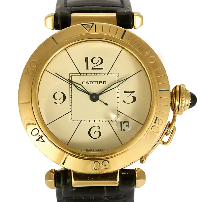 Cartier Pasha - Automatic watch in yellow gold