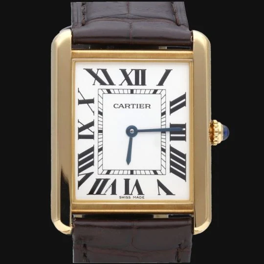 Cartier Tank Solo MM - Yellow gold and steel watch