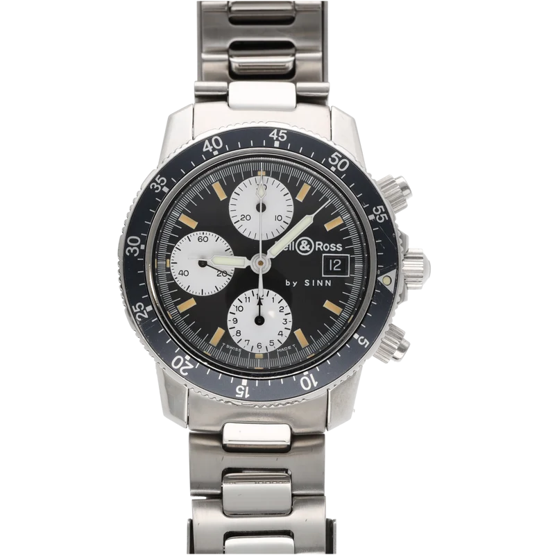 Bell & Ross by Sinn - Panda automatic steel chronograph watch