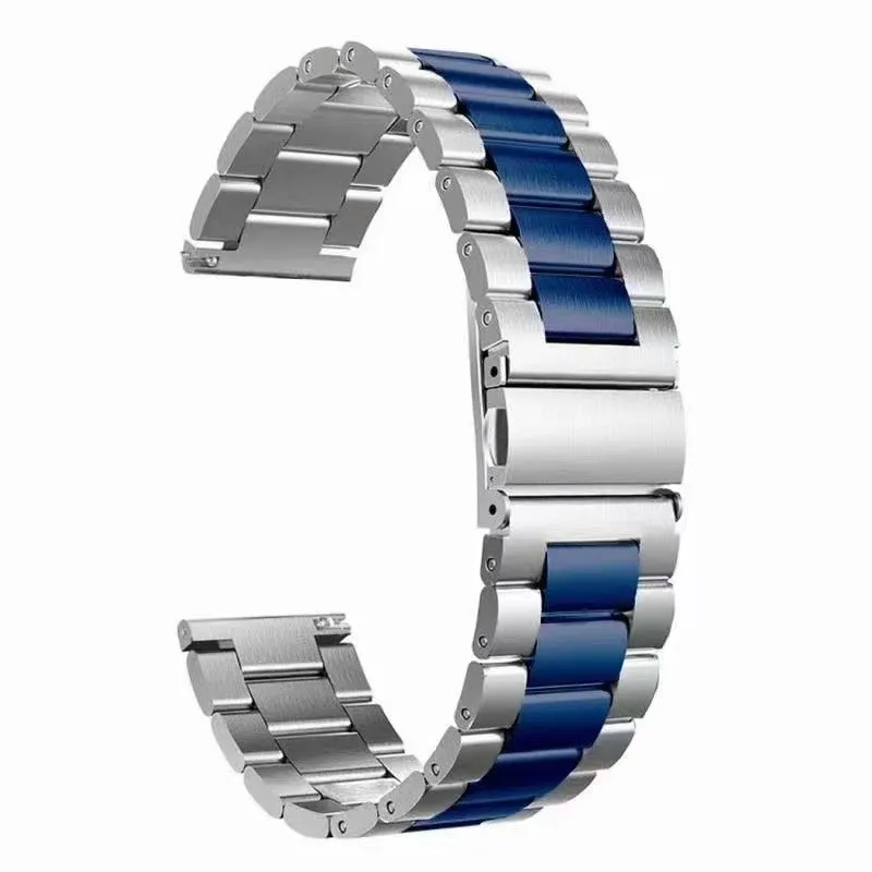 Correa acero Motorola Moto Watch Ultra (plata/azul)
