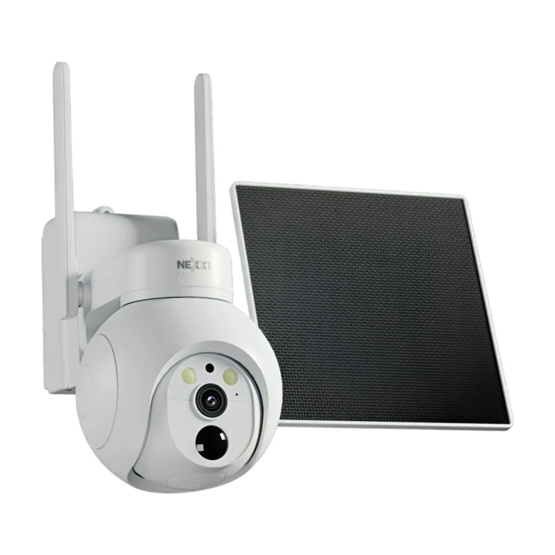 Cámara de Seguridad Inteligente con Panel Solar para Exteriores, NHC-OP40SL