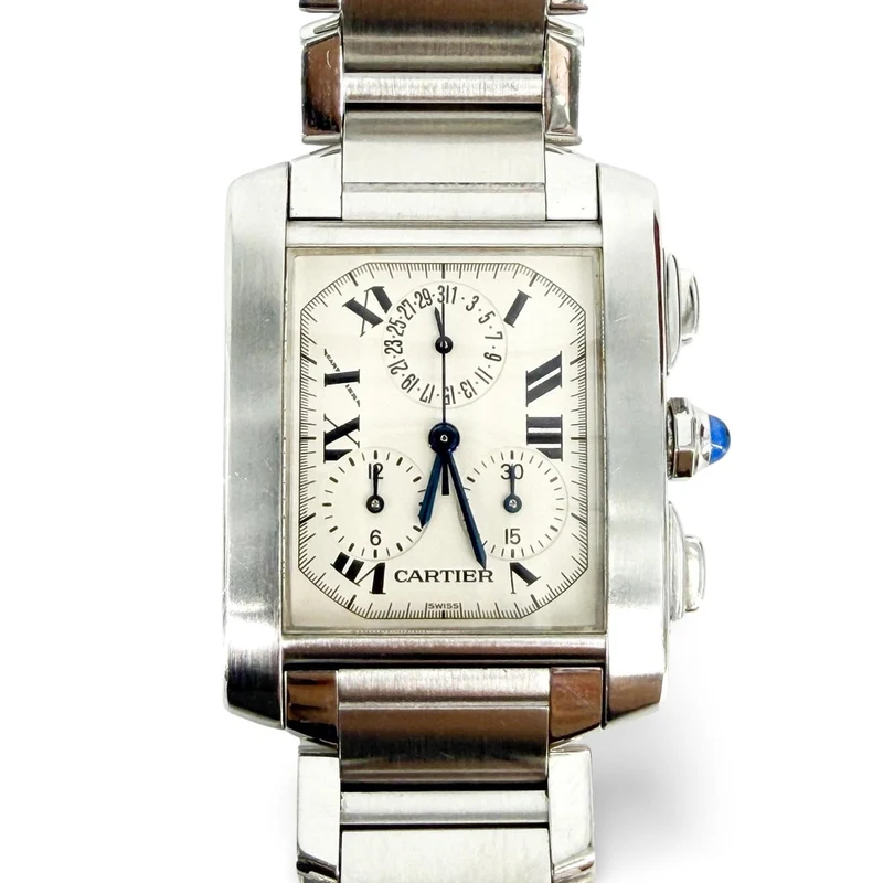 Cartier Tank Française - Chronoflex steel watch