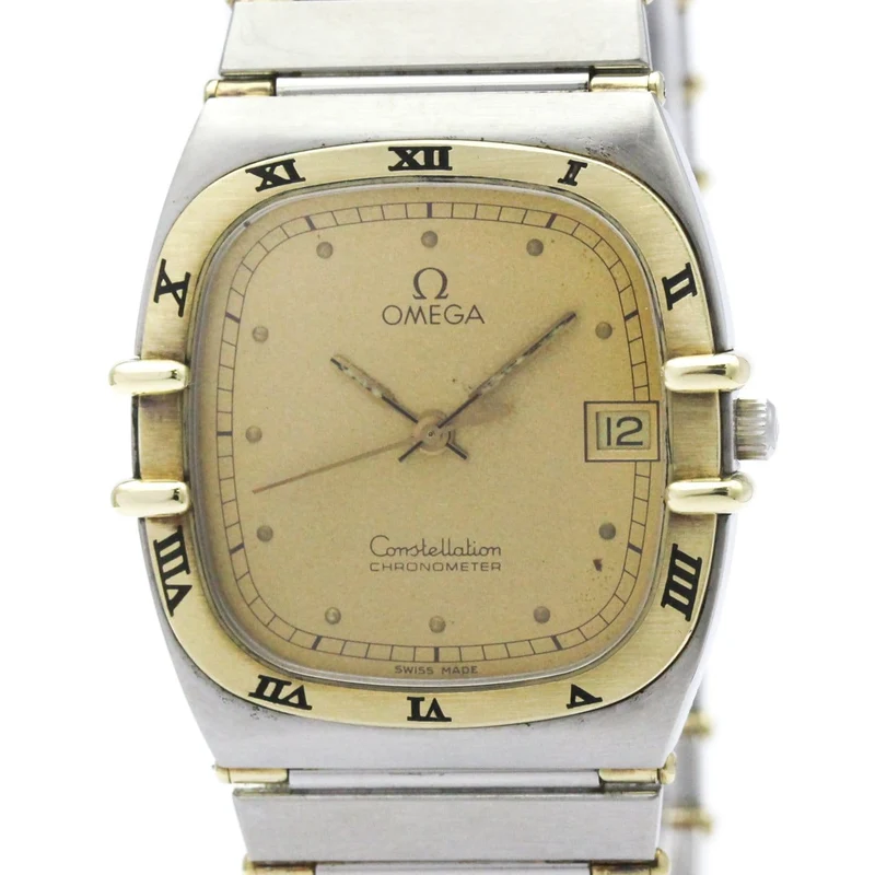Omega Constellation - Quartz watch in steel and yellow gold