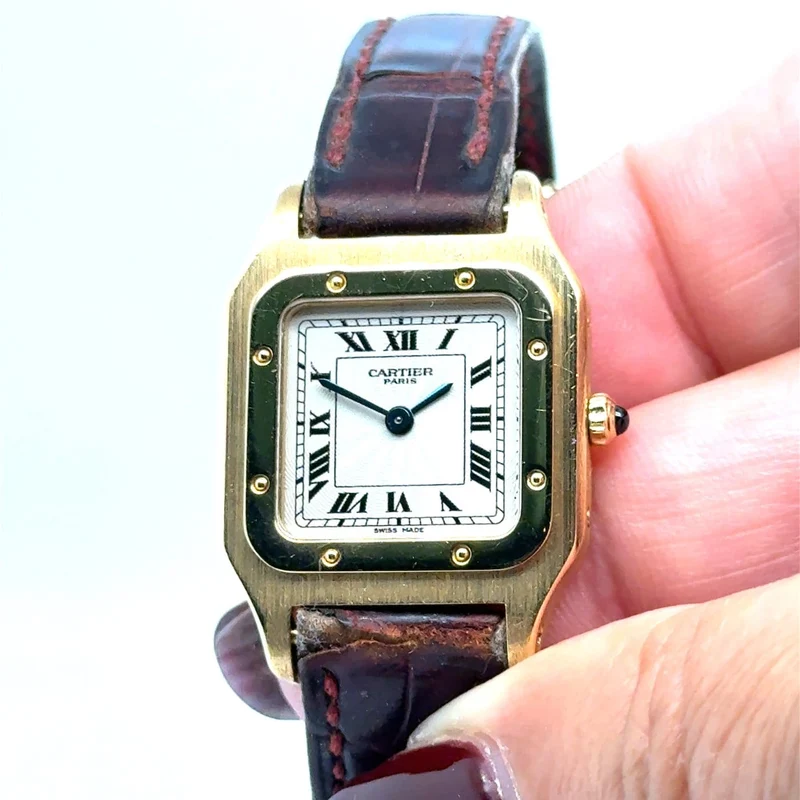 Cartier Santos - Women's watch in 18-carat yellow gold