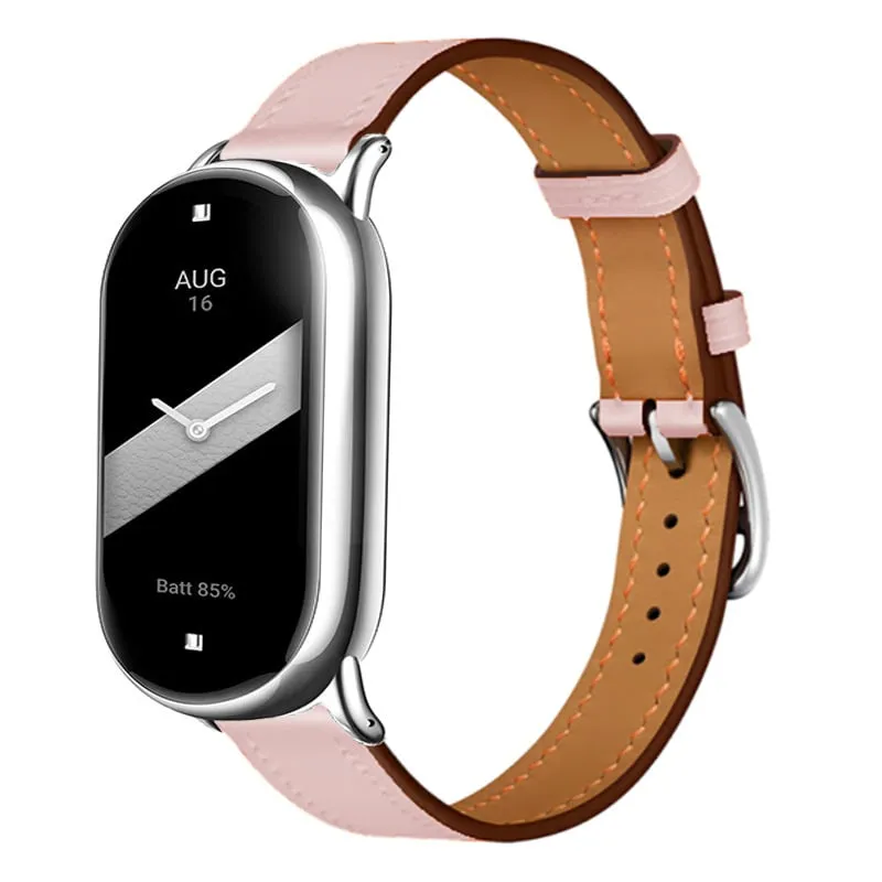 Correa cuero genuino Xiaomi Smart Band 11 (rosa)