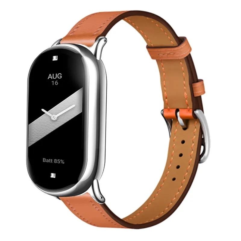 Correa cuero genuino Xiaomi Smart Band 11 (marrón)